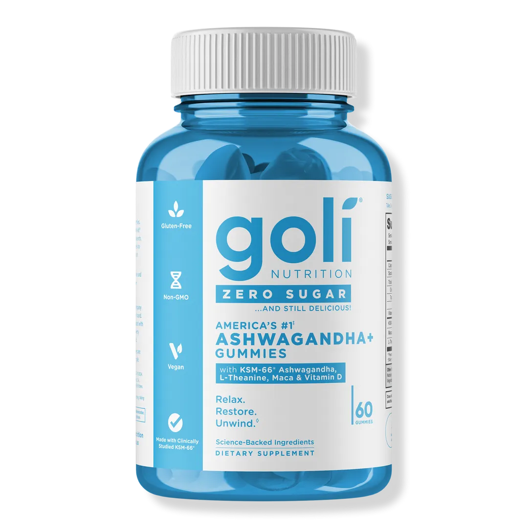 Goli Nutrition Zero Sugar Ashwagandha+ Gummies