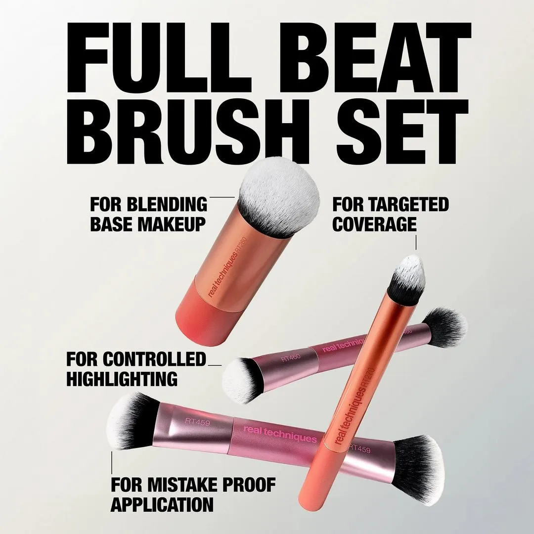 Real Techniques Full Beat Makeup Brush Set - Imagen 3