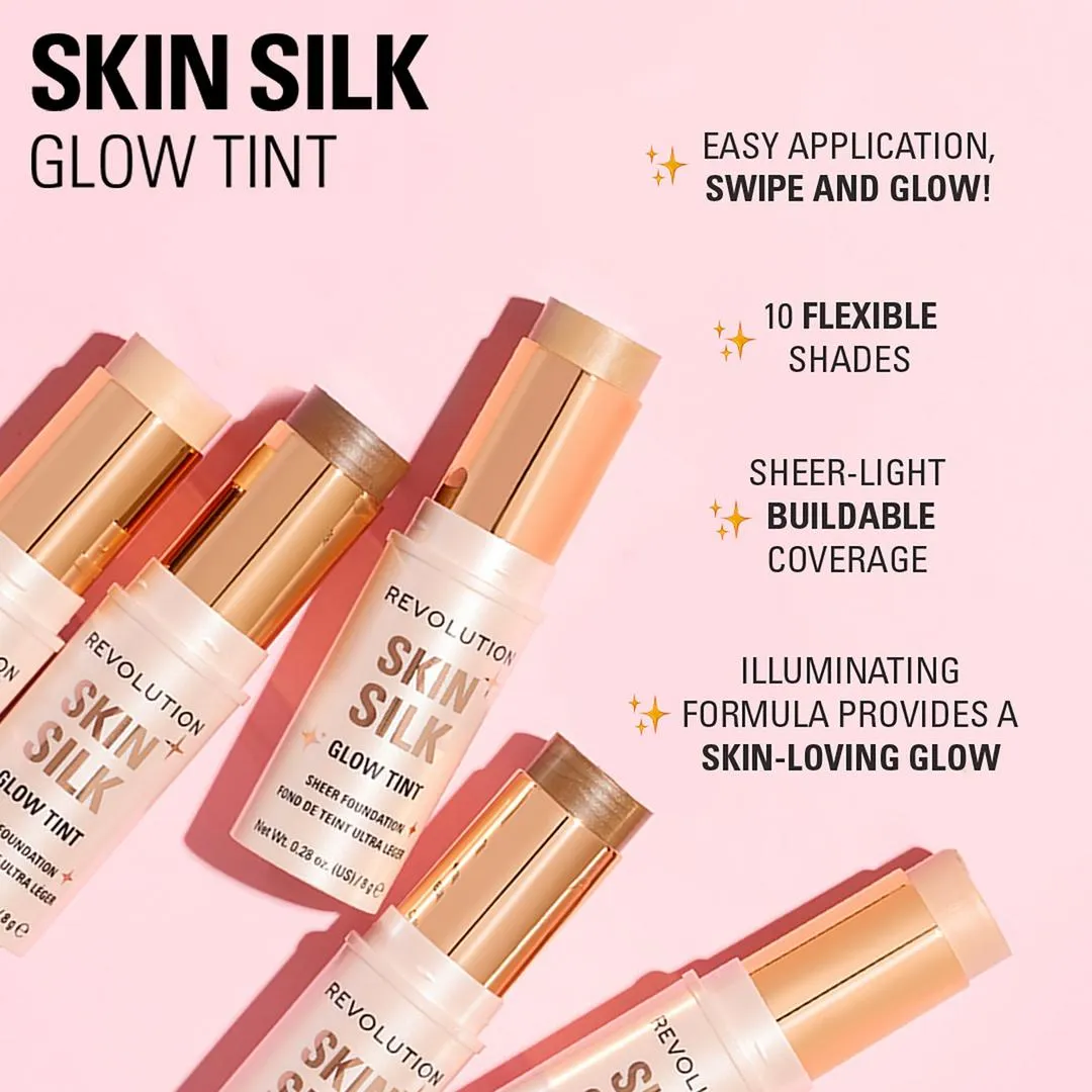 Revolution Beauty Skin Silk Glow Tint Sheer Foundation Stick - Imagen 3