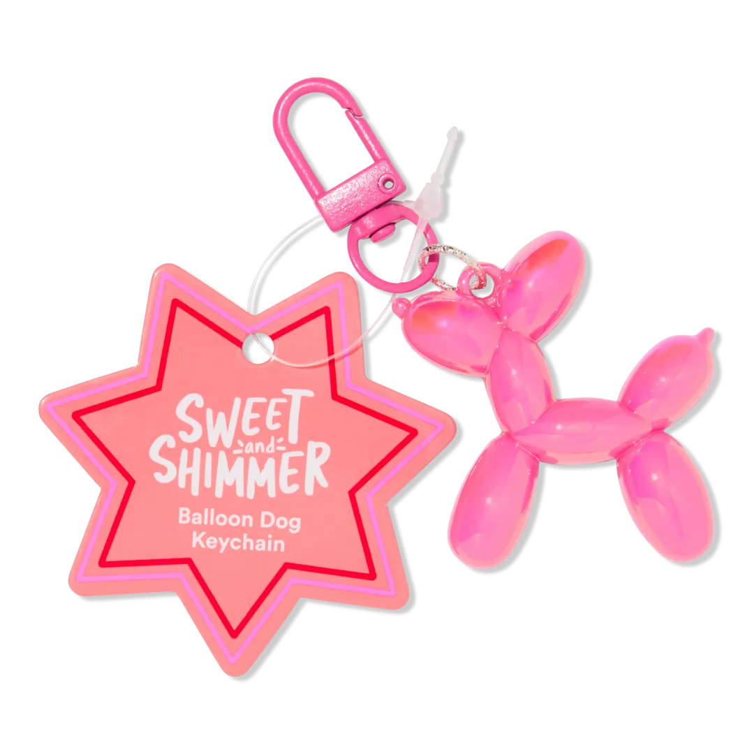 Sweet & Shimmer Balloon Dog Keychain - Imagen 2