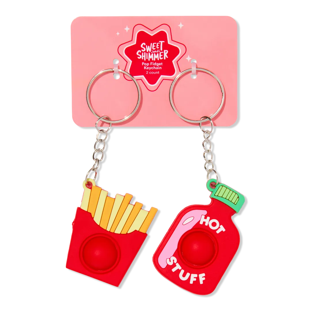 Sweet & Shimmer Pop Fidget Duo Keychain