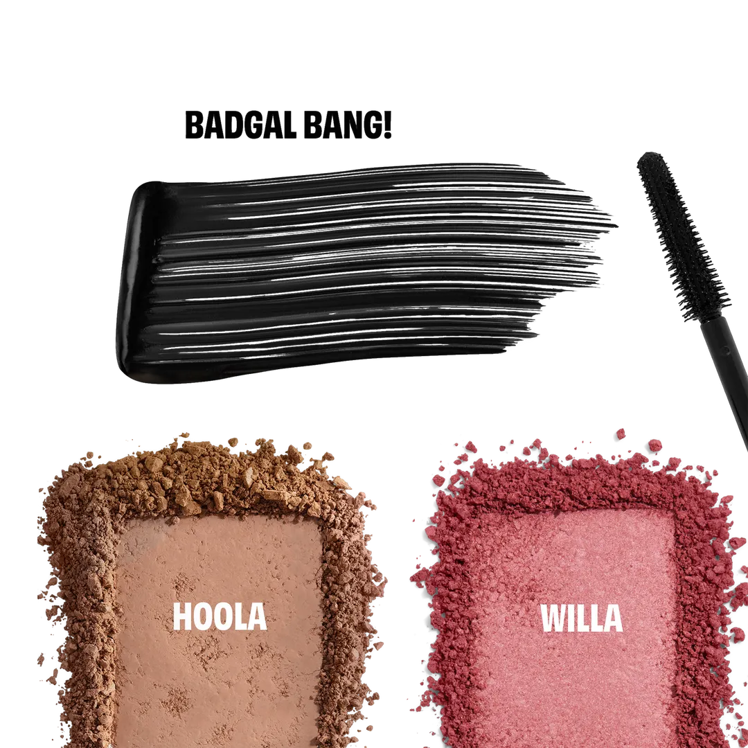 Benefit Cosmetics It’s Glam Time Mascara, Blush & Bronzer Makeup Set - Imagen 2