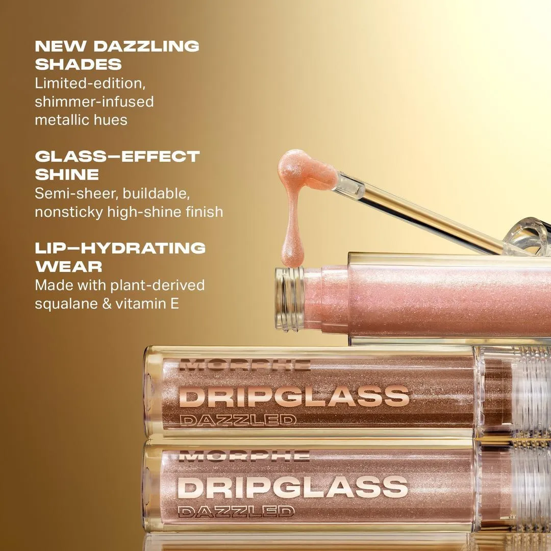 Morphe Limited Edition Dripglass Dazzled High Shimmer Lip Gloss - Imagen 4