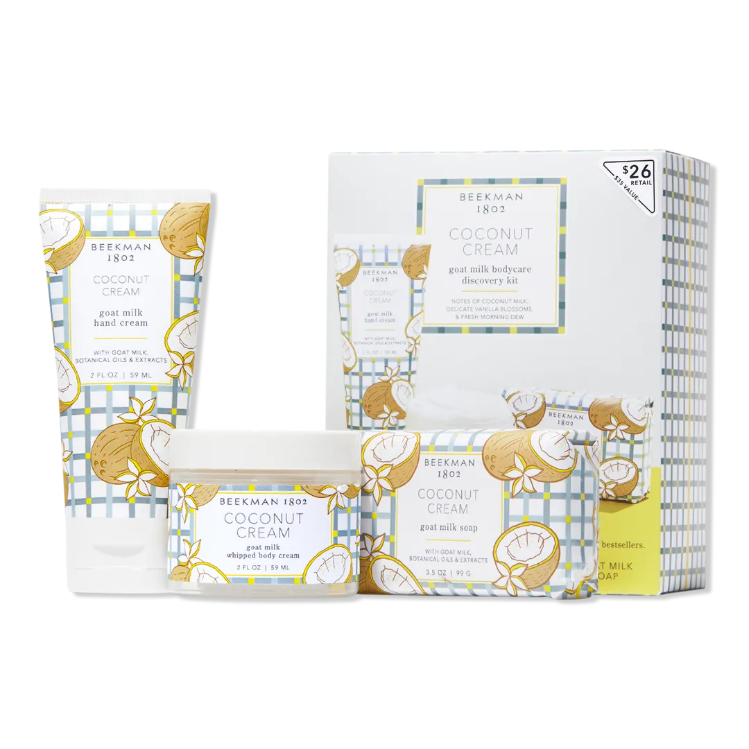 Beekman 1802 Coconut Cream Goat Milk Bodycare Discovery Kit