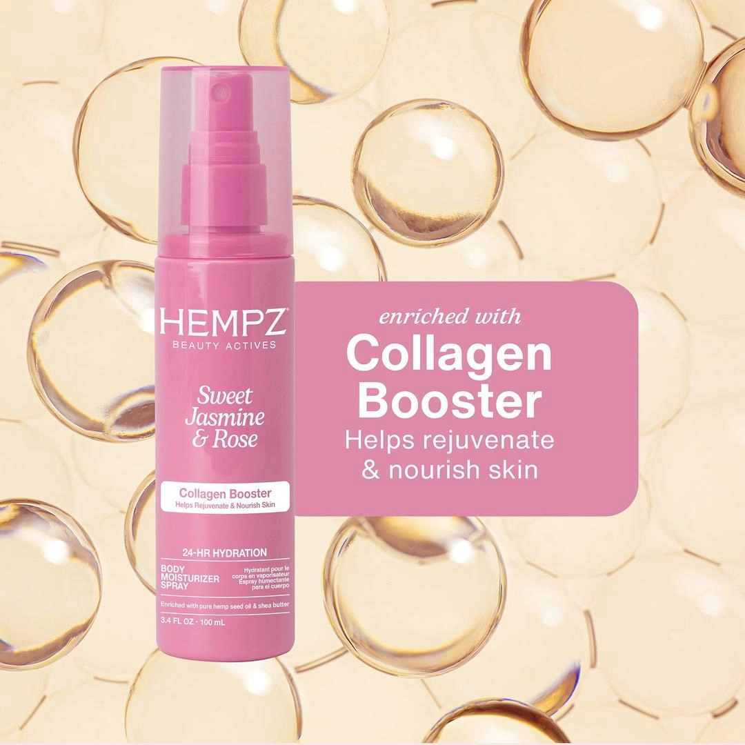 Hempz Sweet Jasmine & Rose Body Moisturizer Spray with Collagen - Imagen 2