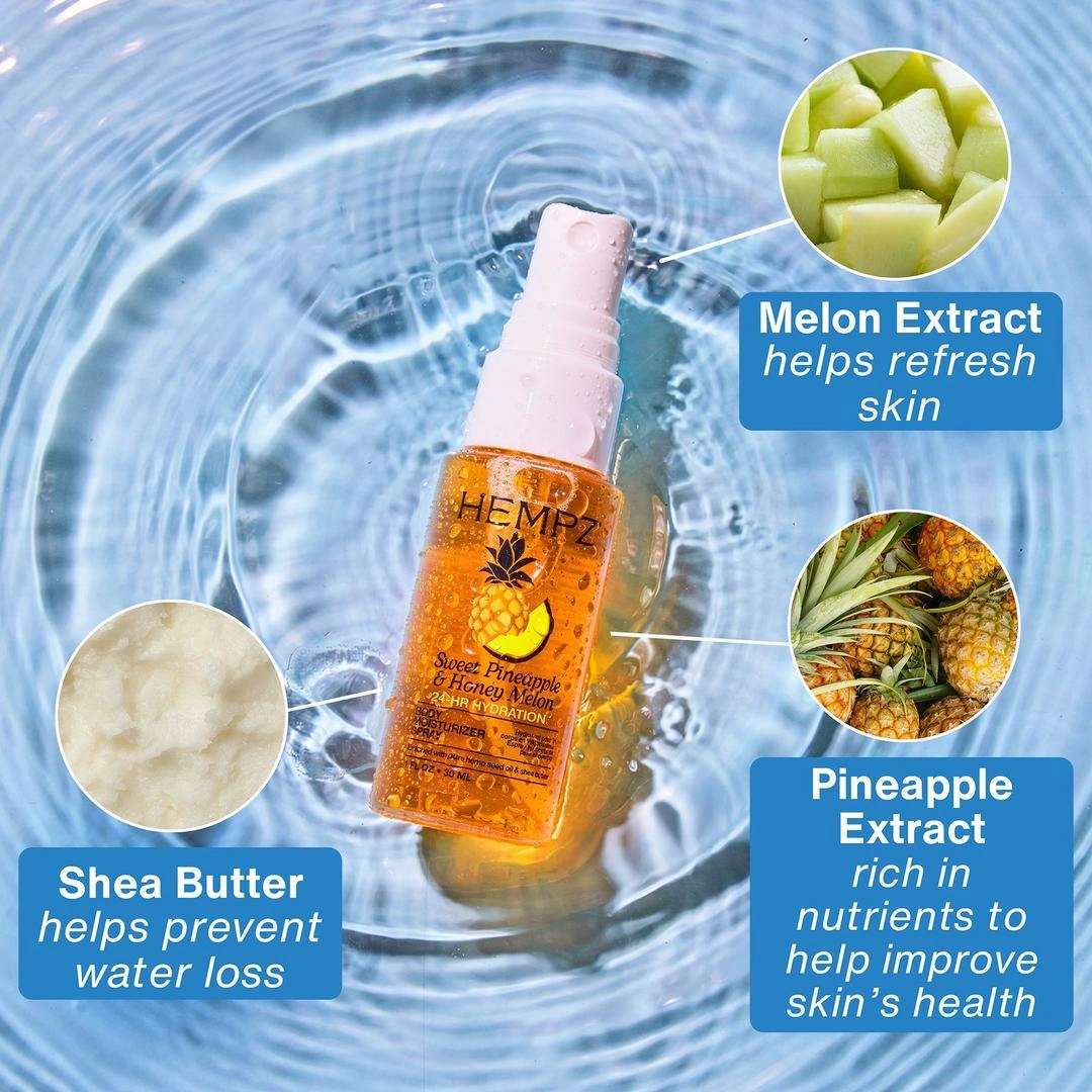 Hempz Sweet Pineapple & Honey Melon Body Moisturizer Spray - Imagen 2