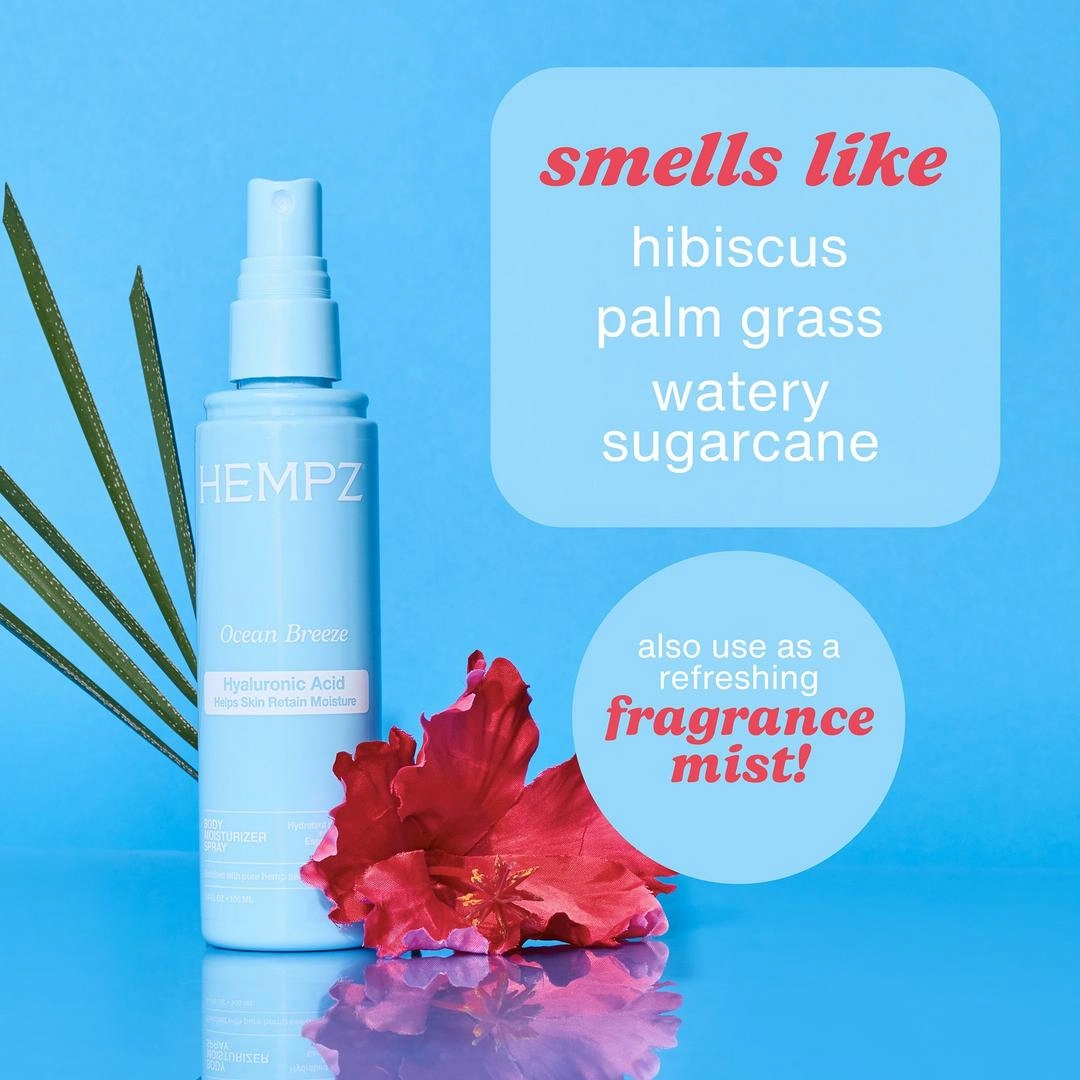 Hempz Ocean Breeze Body Moisturizer Spray with Hyaluronic Acid - Imagen 3
