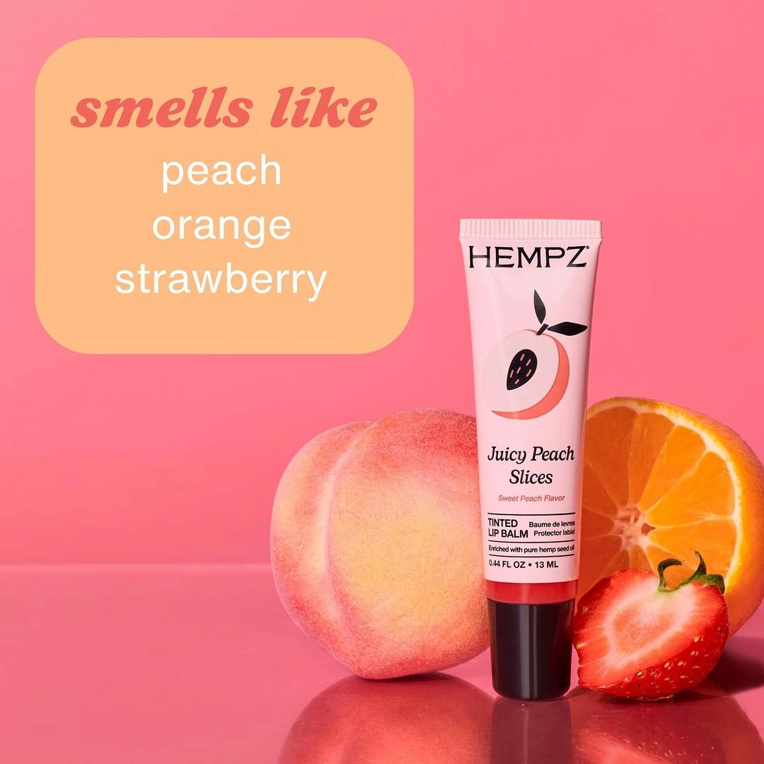 Hempz Juicy Peach Slices Tinted Lip Balm - Imagen 2