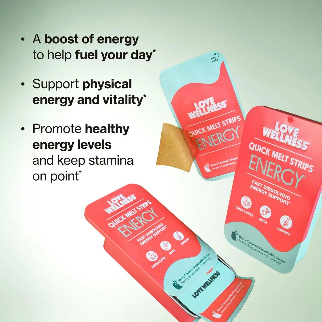 Love Wellness ENERGY Quick Melt Strips - Imagen 3