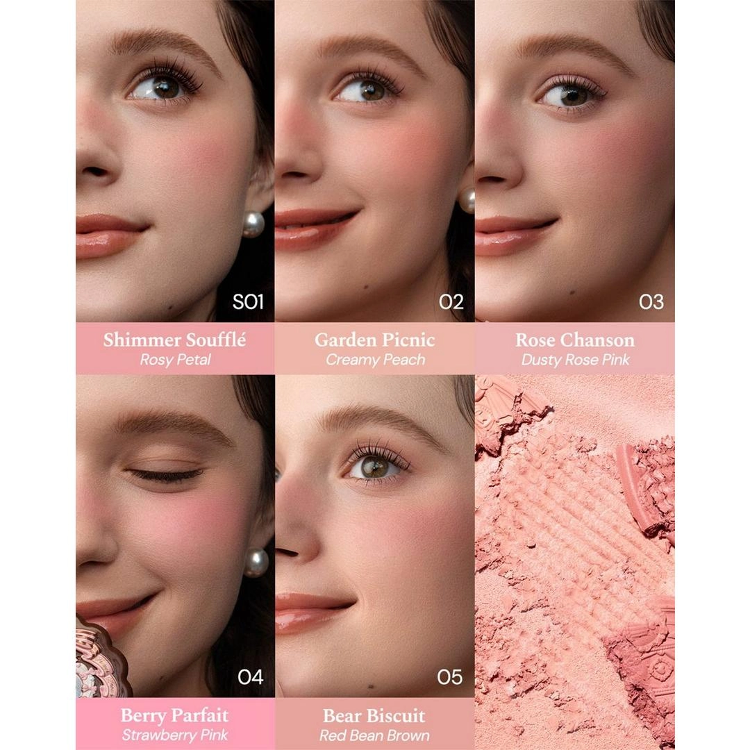 Flower Knows The Sweetie Bear Collection Silk Satin Blush - Imagen 3