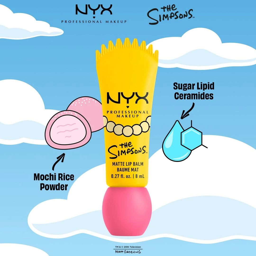 NYX Professional Makeup Simpsons Collab Smushy Matte Lip Balm - Smarty Pink - Imagen 3