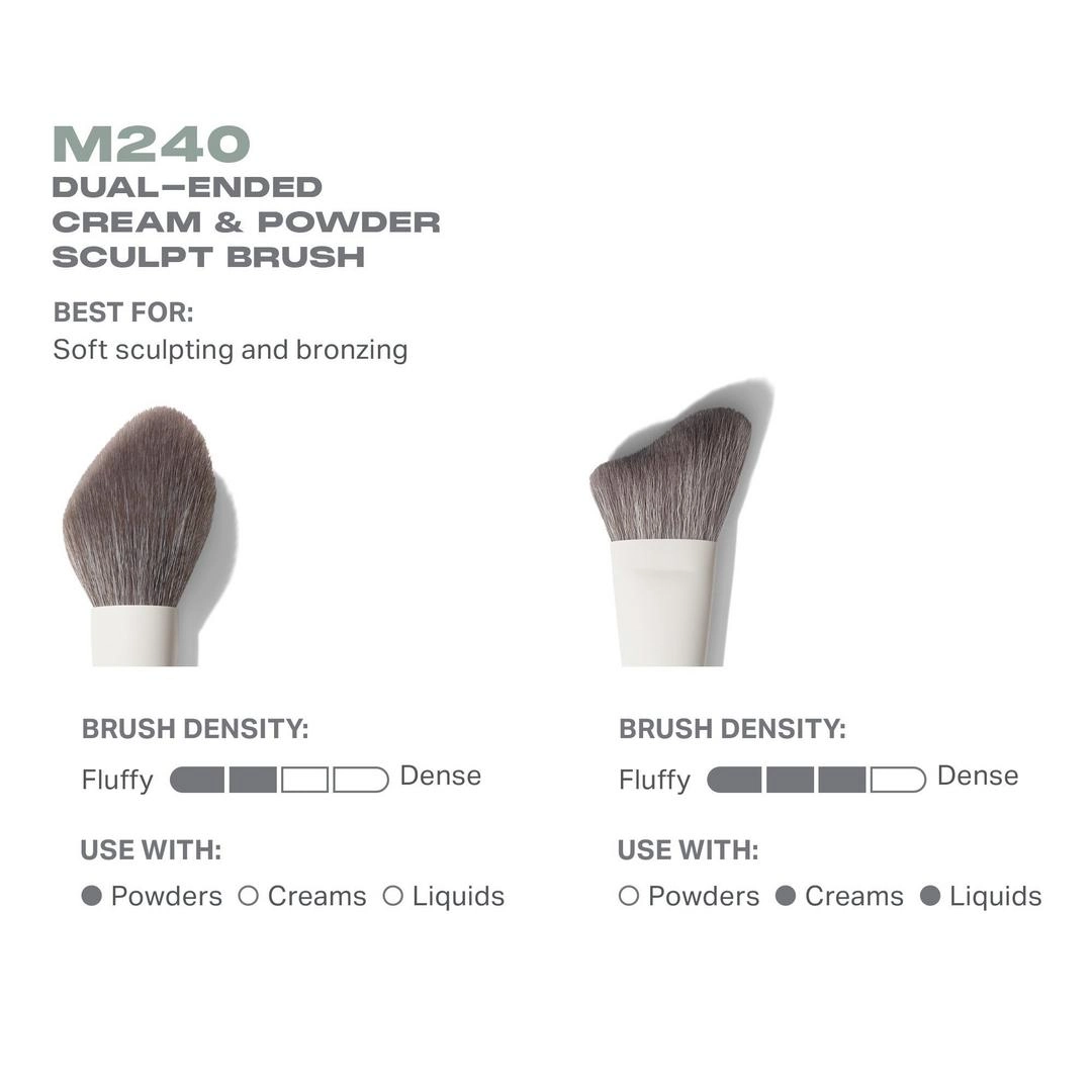Morphe M240 Dual-Ended Cream & Powder Sculpt Brush - Imagen 3