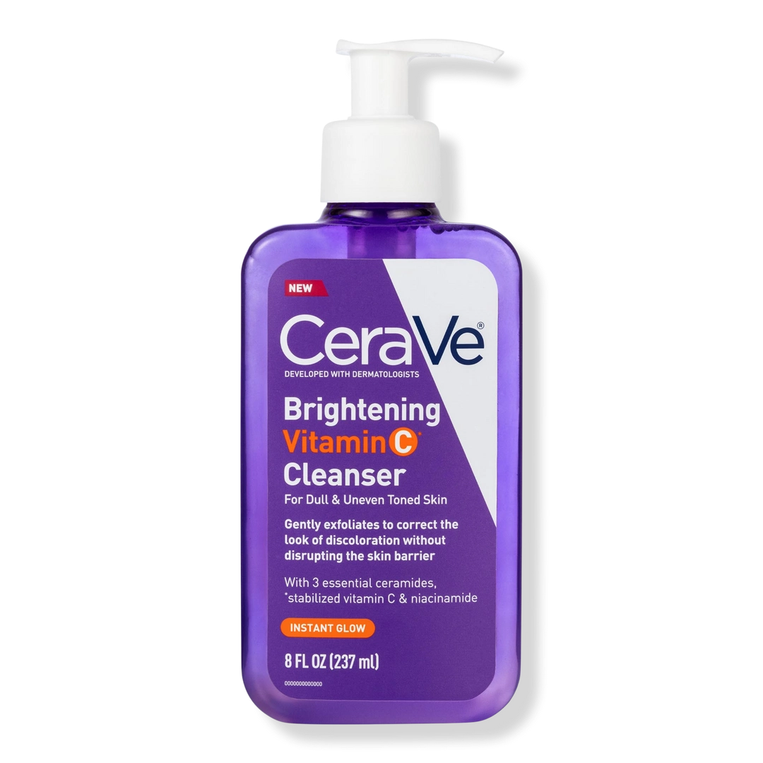 CeraVe Brightening Vitamin C Cleanser for Dull & Uneven Skin Tone