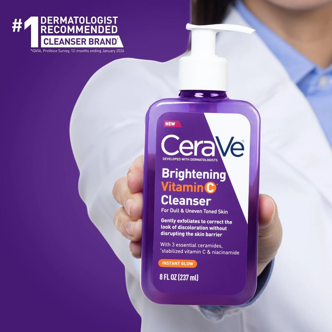 CeraVe Brightening Vitamin C Cleanser for Dull & Uneven Skin Tone - Imagen 3