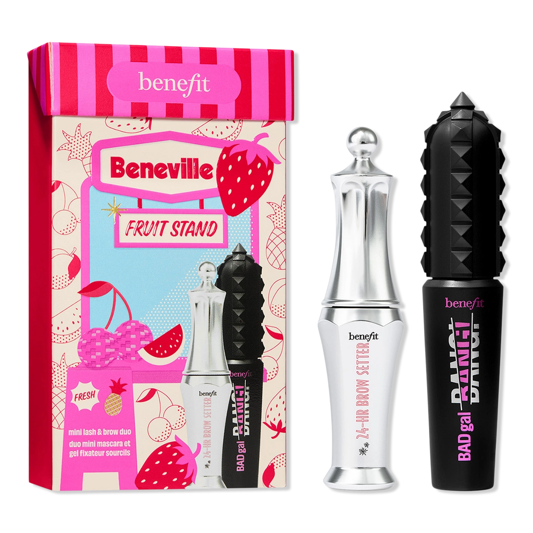 Benefit Cosmetics Beneville Fruit Stand Mini Mascara & Brow Gel Makeup Gift Set
