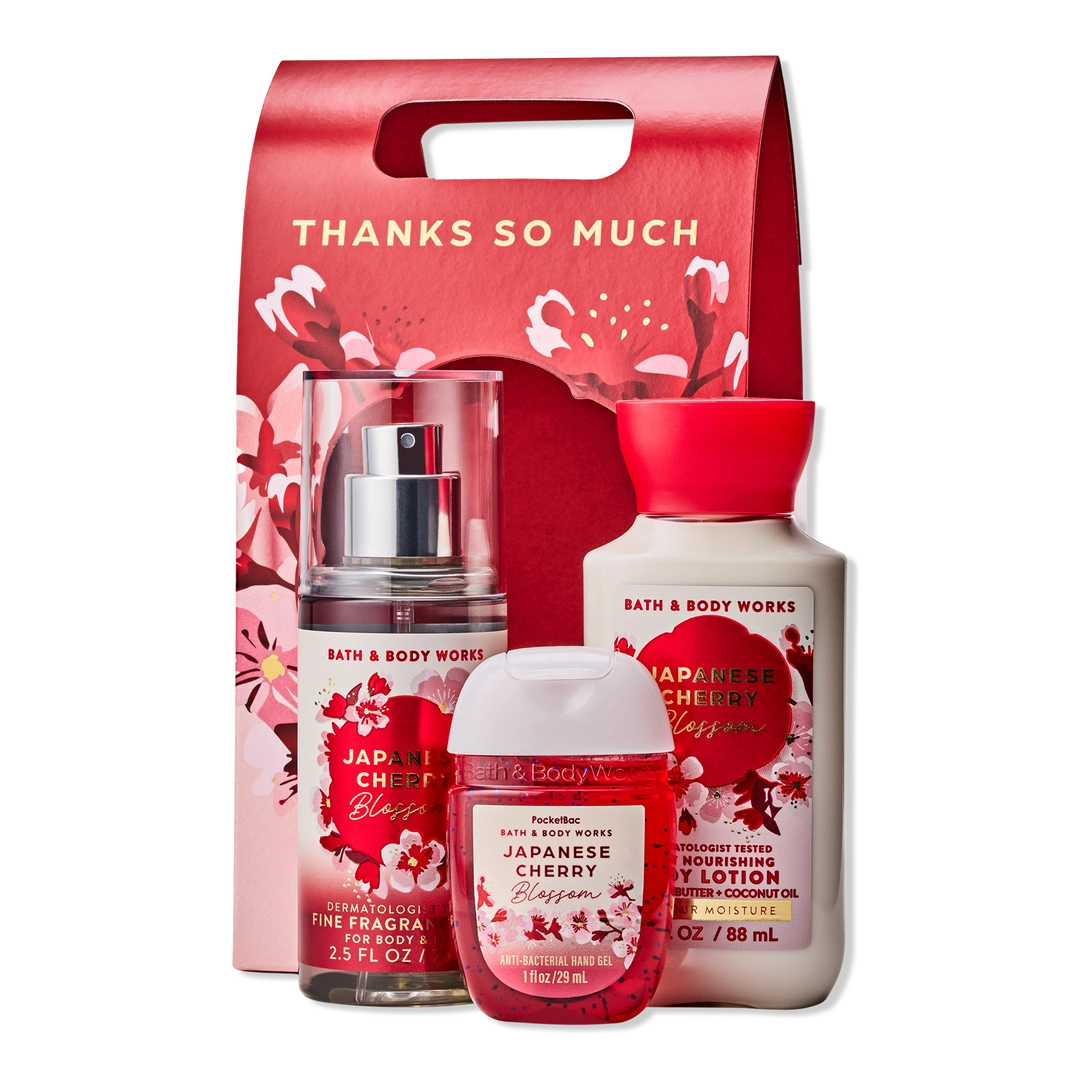 Bath & Body Works Japanese Cherry Blossom Travel Size Gift Set