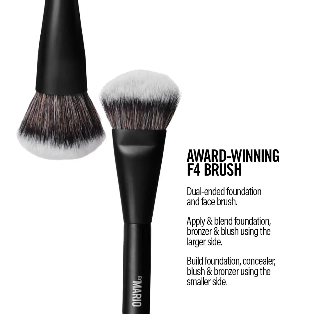 MAKEUP BY MARIO Mario's Face and Eye Trio Cosmetic Brush Set - Imagen 4