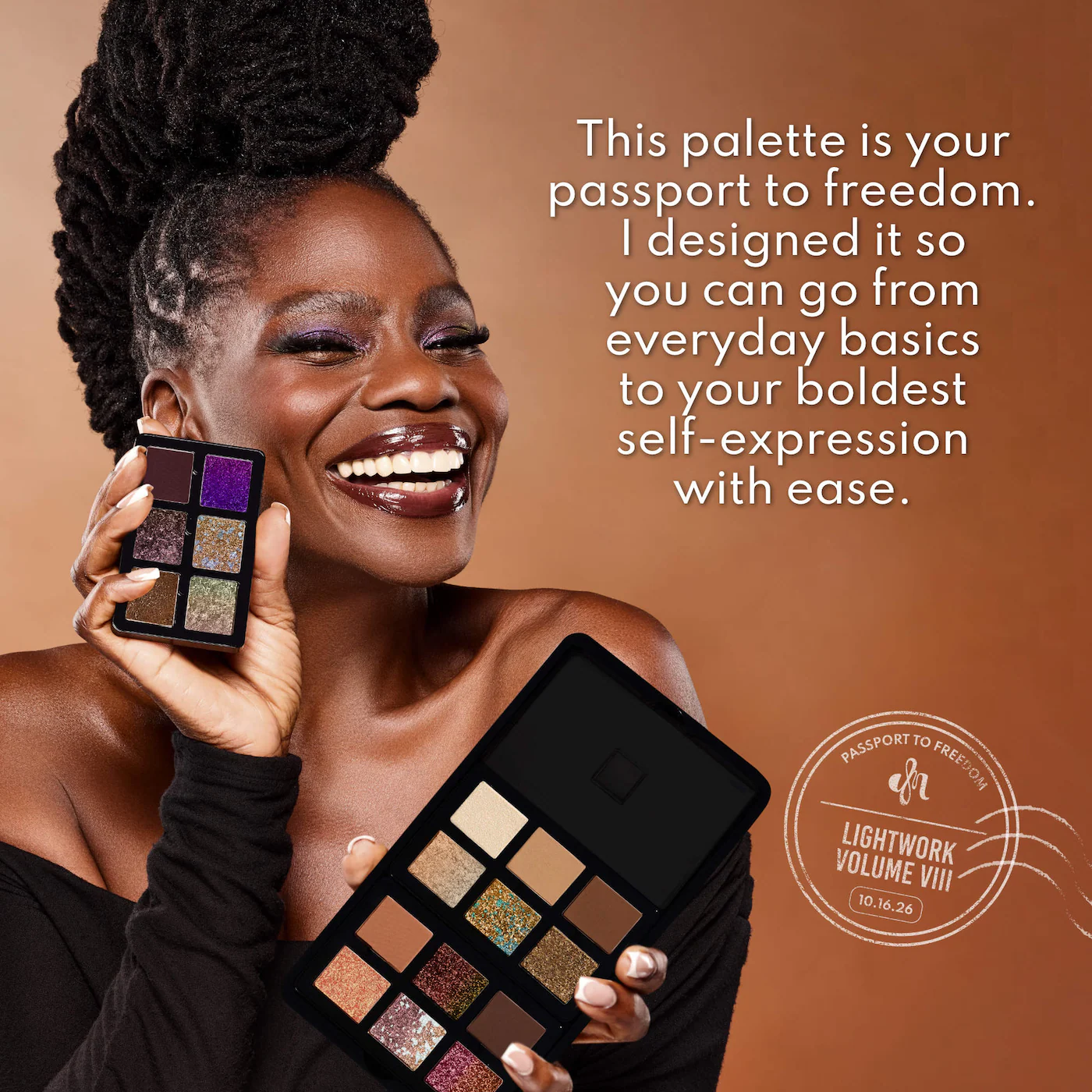 Danessa Myricks Beauty LIGHTWORK VIII Freedom Makeup Palette: Magnetic, Customizable, Stackable Palette for Eyes & Face - Imagen 5